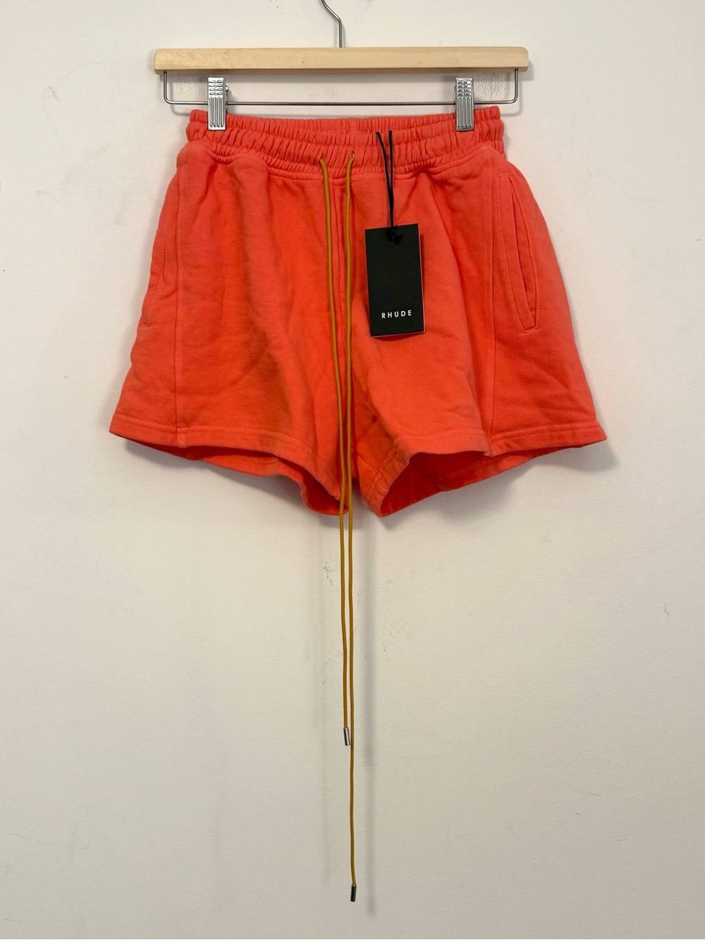 NWT Rhude Logo Drawstring Sweat Shorts Streetwear Designer $495 MSRP